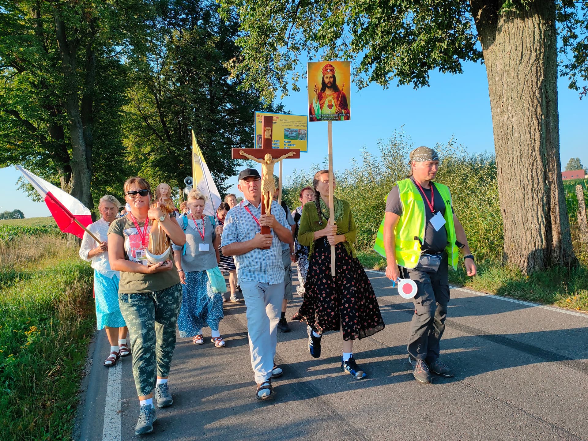 Stała trasa Ogólnopolskiej Pieszej Pielgrzymki "RODZIN" z Warszawy do Gietrzwałdu